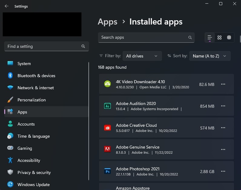Uninstall Programs