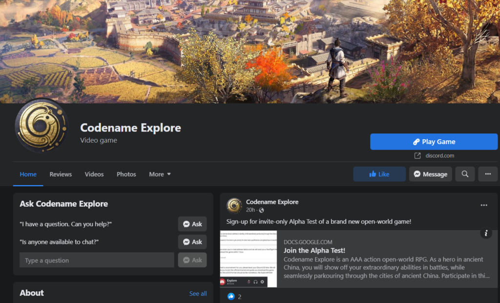 official page
